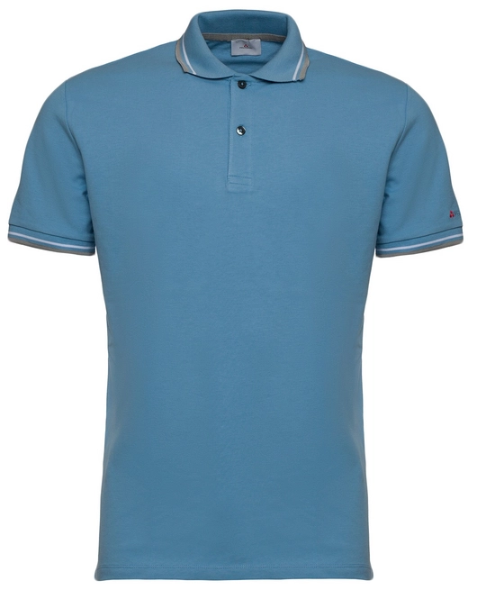 Polo Shirt Peuterey Men Medinilla Stretch Light Blue