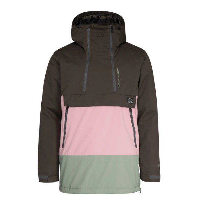 Ski Jacket Protest Men Backflip Green Spray
