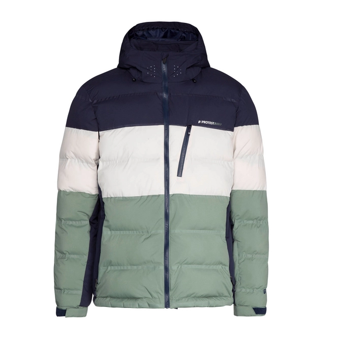 Ski Jacket Protest Men Blur Green Spray