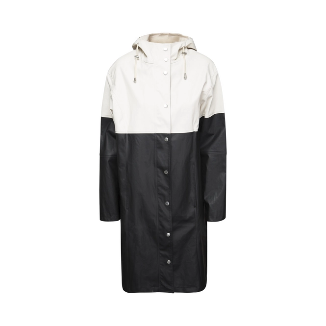 Raincoat Ilse Jacobsen RAIN02B Black Milk Creme