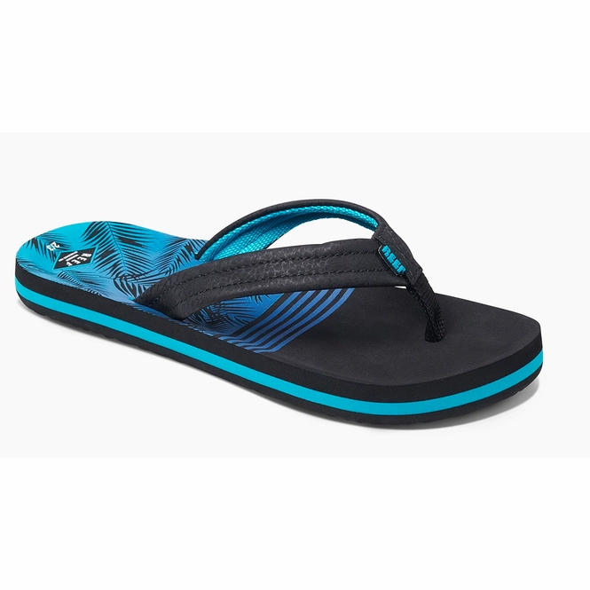 Flip Flops Reef Kids Ahi Aqua Palms