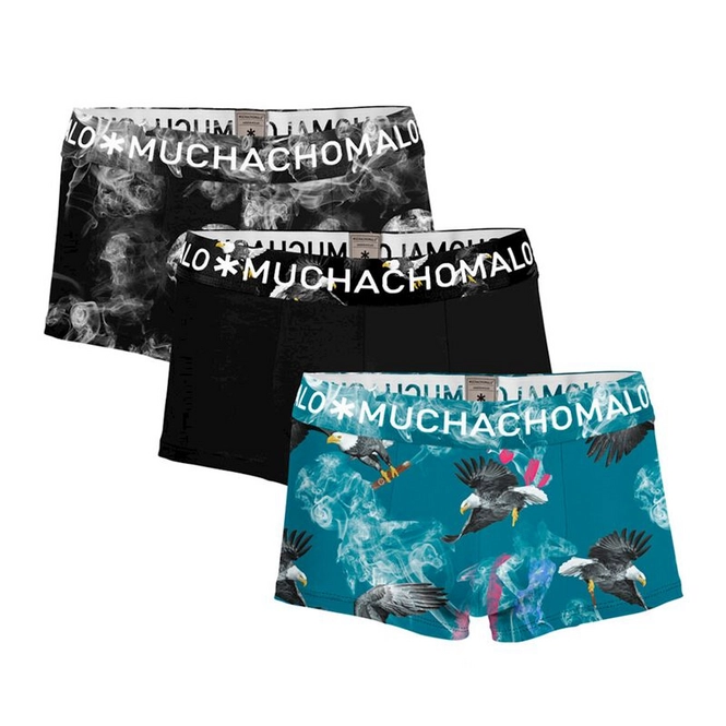 Boxers Muchachomalo Men Trunk Clinton Affair Print Print Black (3 pc)