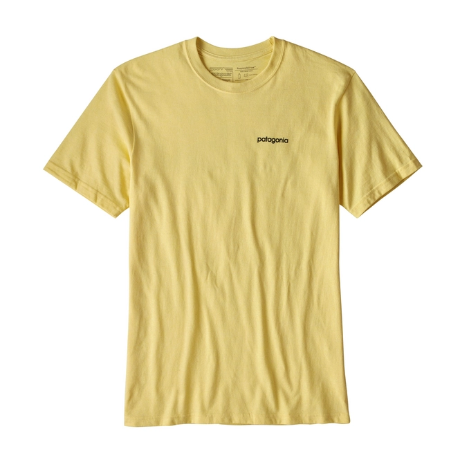 T-Shirt Patagonia Men's Line Logo Badge Responsibili-Tee Crest Yellow