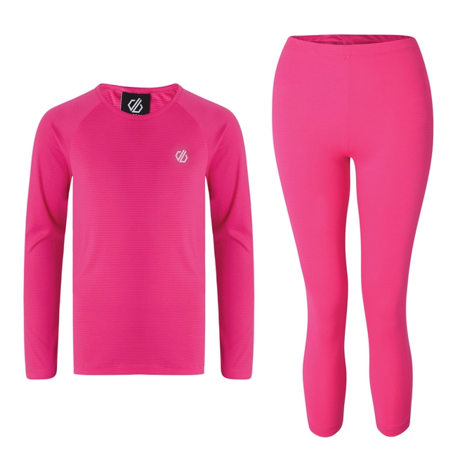 Base Layer Set Dare2B Kids Elate Cyber Pink