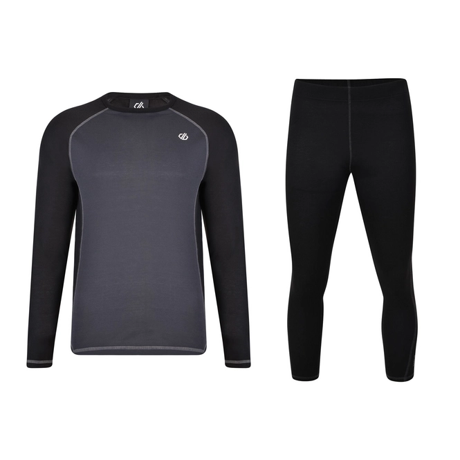 Base Layer Set Dare2B Men Exchange Black Ebony Grey