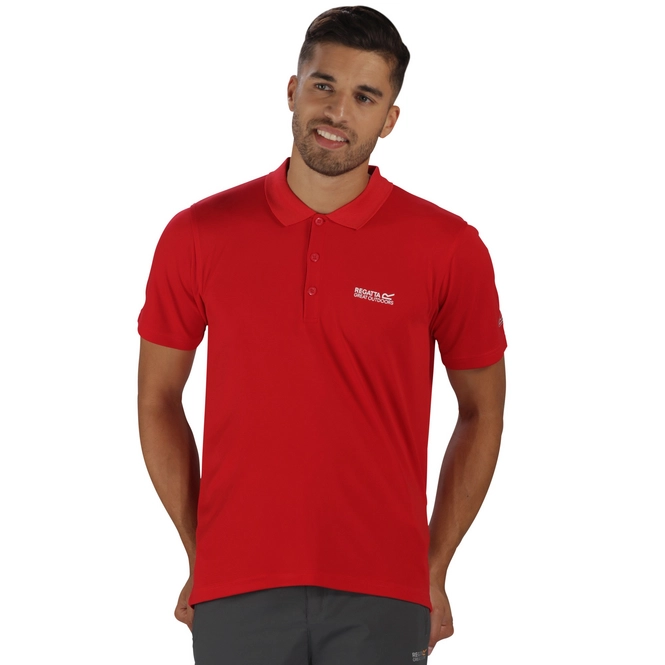 Polo Shirt Regatta Mens Maverik III Red
