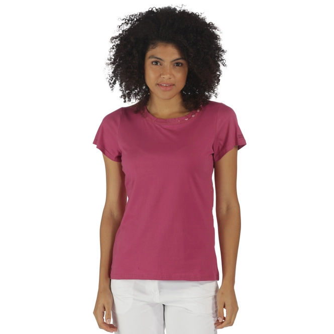 T-Shirt Regatta Womens Aleesha Red Violet