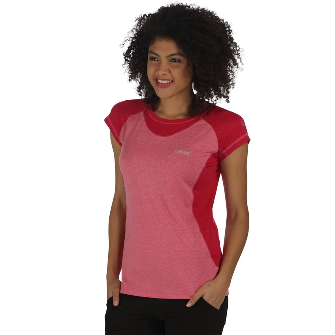 T-Shirt Regatta Womens Breakbar III Pink/Red