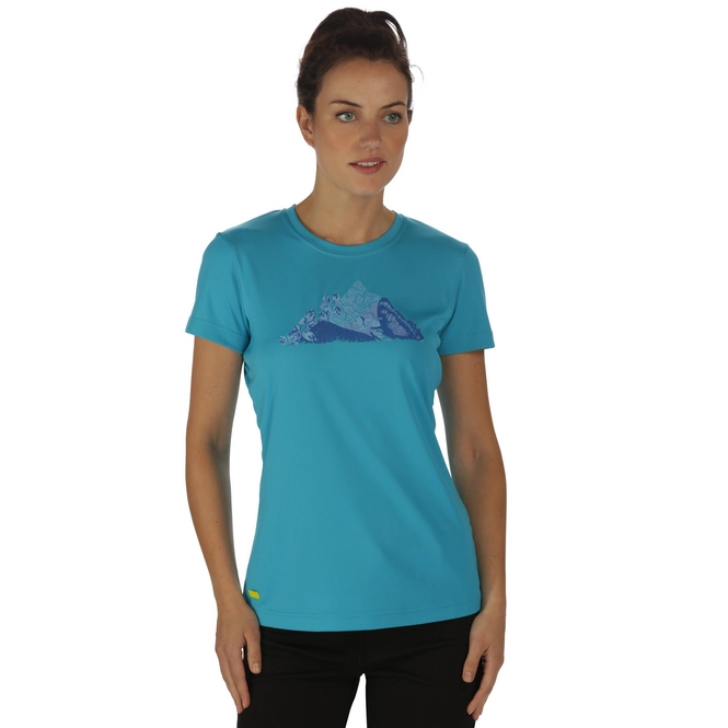 T-Shirt Regatta Womens Fingal II Fluro Blue