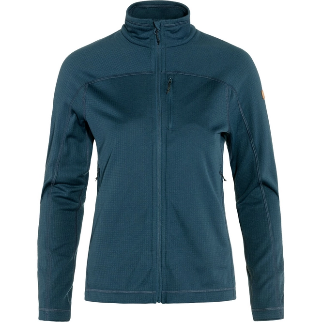 Cardigan Fjallraven Women Abisko Lite Fleece Jacket Indigo Blue