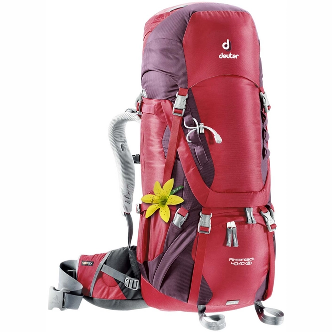 Backpack deuter Aircontact 40 + 10 SL Cranberry Aubergine
