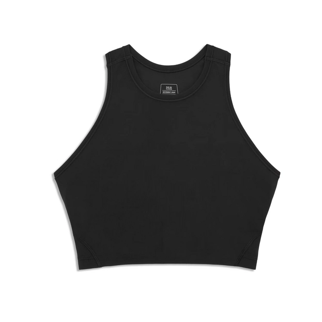 Tank Top On Running Women Movement Crop Black