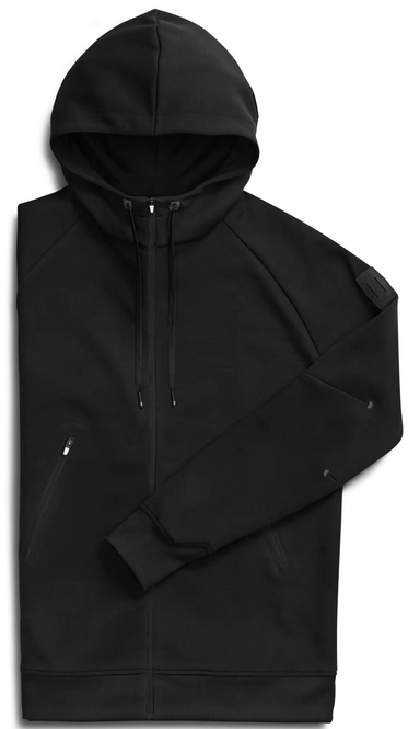 Hoodie On Running Men's Zipped Black