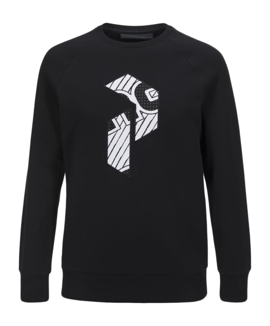 Jumper Peak Performance Men Art Crew Neck Black