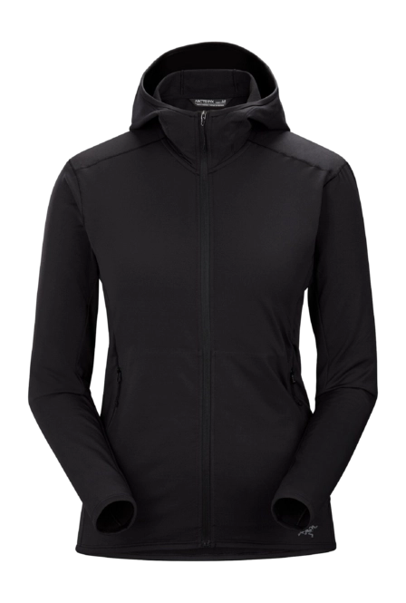 Zip Sweatshirt Arcteryx Women Kyanite Lite Hoody Black