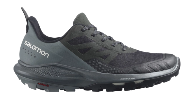 Walking Shoes Salomon Women OUTpulse GTX Black Stormy Weather Vanilla Ice