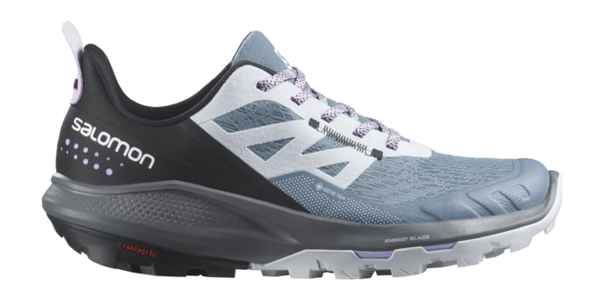 Walking Shoes Salomon Women OUTpulse GTX China Blue Arctic Ice Orchid Bloom