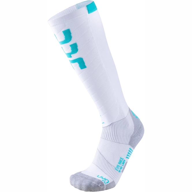 Ski Socks UYN Women Evo Race White Water Green