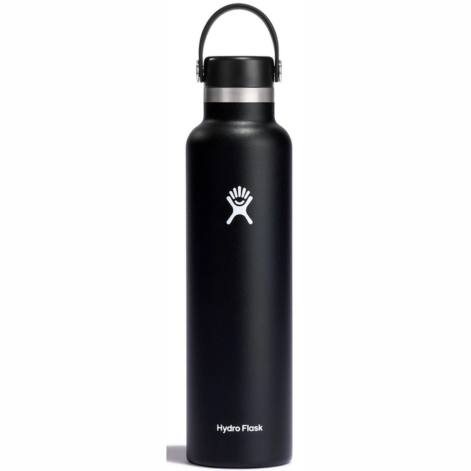 Thermal Flask Hydro Flask Standard Mouth Flex Cap Black 709 ml