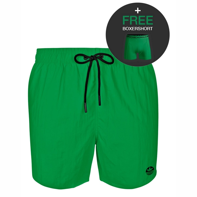 Swimming Trunks Muchachomalo Men Solid Green 23
