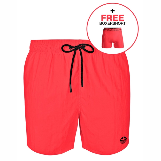 Swimming Trunks Muchachomalo Men Solid Neon Pink