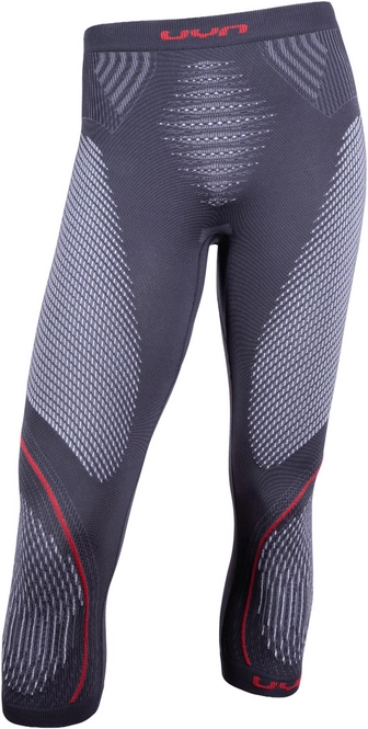 Leggings UYN Men Evolutyon Pants Medium Charcoal White Red