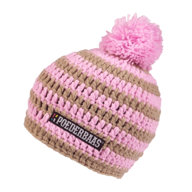 Beanie Poederbaas Short Colourful Pink