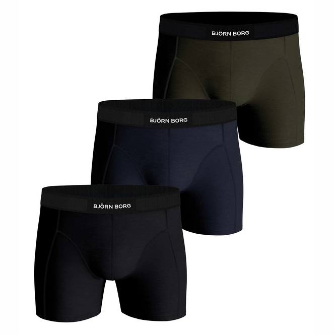 Boxer Shorts Bjorn Borg Men Premium Cotton Stretch Multi-coloured (3 pack)