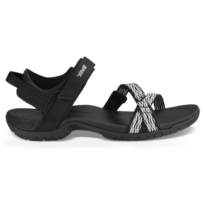 Teva Women Verra Modern Stripes Black White