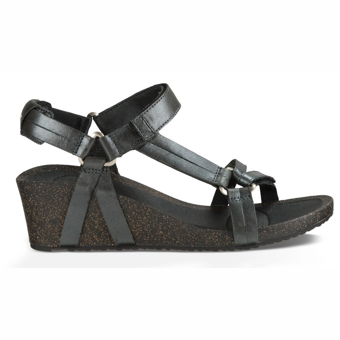 Teva Women Ysidro Universal Wedge Metallic Gunmetal