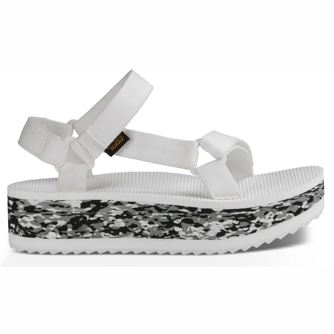 Sandals Teva Women Flatform Marbled White