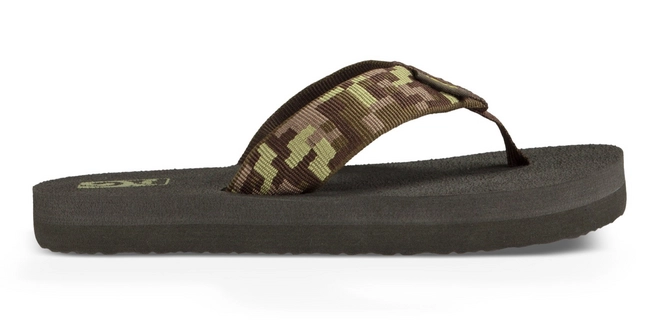 Flip Flops Teva Youth Mush II Digital Camo Brown Green