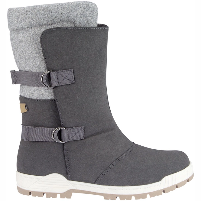 Snow Boots Winter-Grip Women Felt Strapper Anthracite Mel