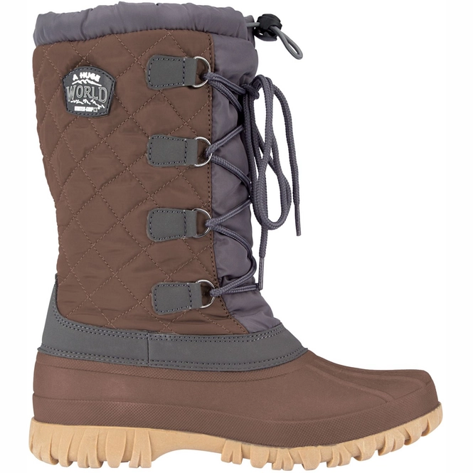 Snow Boots Winter-Grip Women Winter Wanderer Brown Anthracite