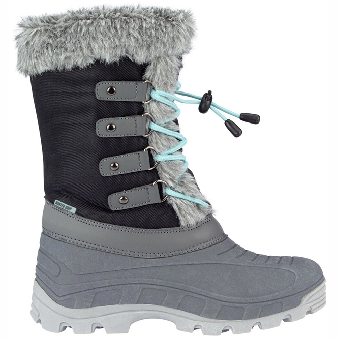 Snow Boots Winter-Grip Women Northern Glam Black Anthracite Mint