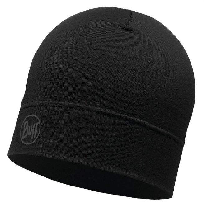 Hat Buff Lightweight Merino Solid Black