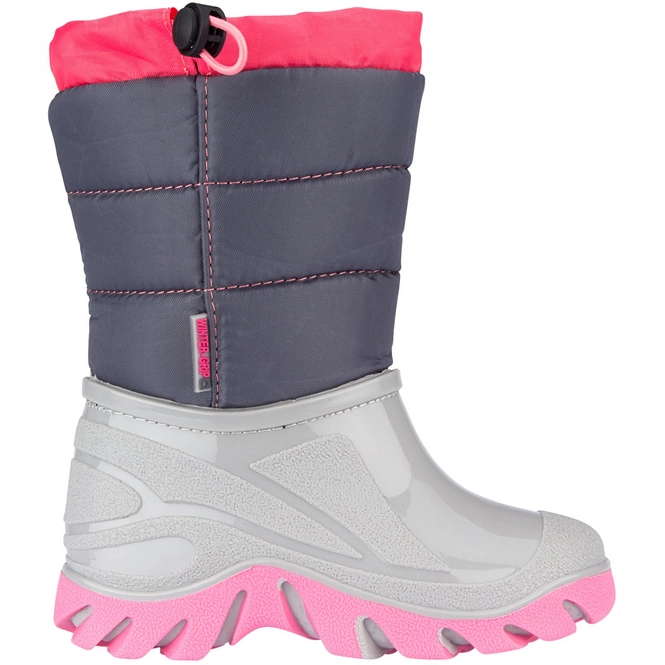 Snow Boots Winter-Grip Junior Welly Walker Anthracite Pink