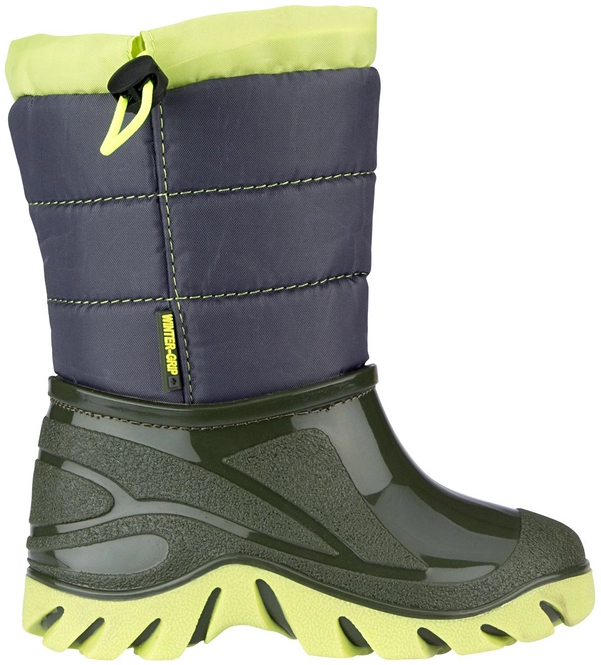 Snow Boots Winter-Grip Junior Welly Walker Anthracite Green