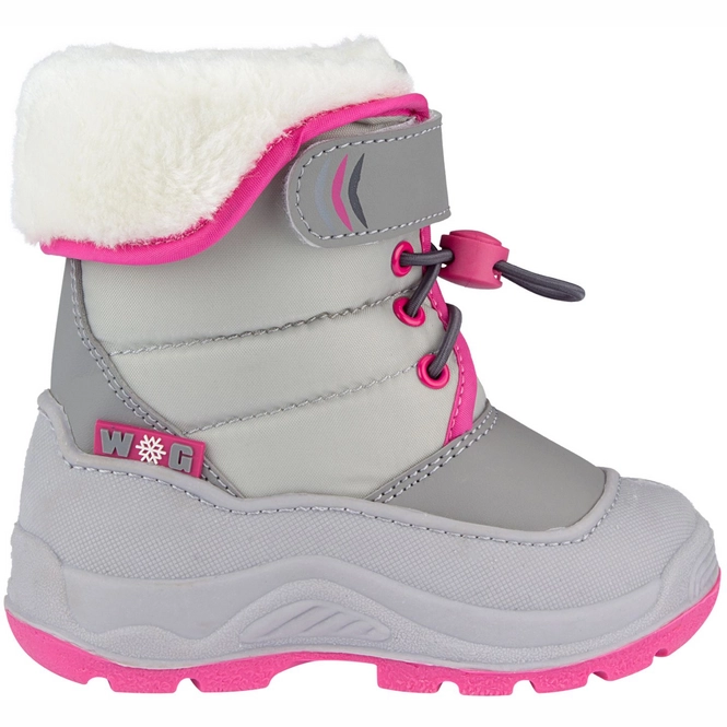 Snow Boots Winter-Grip Junior Hoppin Bieber Light Grey Pink
