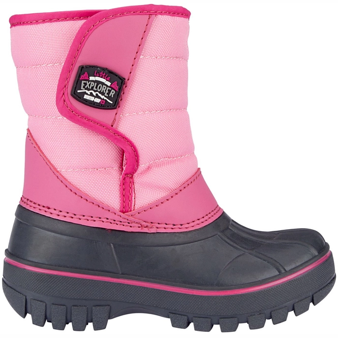 Snow Boots Winter-Grip Junior Mountain Kid Anthracite Pink Fuchsia