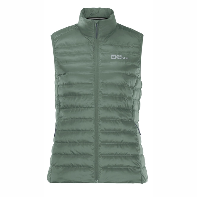 Body Warmer Jack Wolfskin Women Pack & Go Down Vest Picnic Green