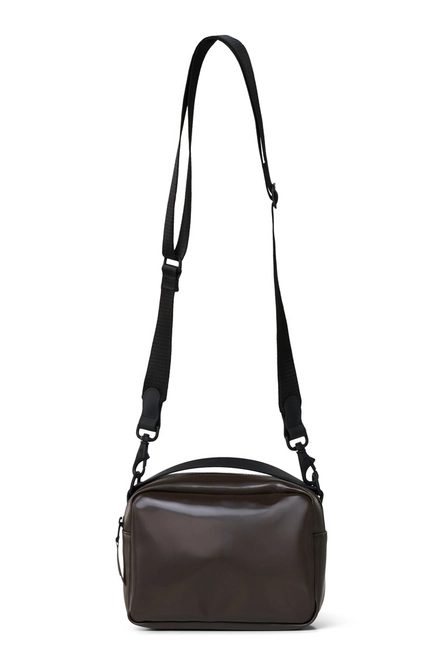 Shoulder Bag RAINS Box Bag Shiny Brown