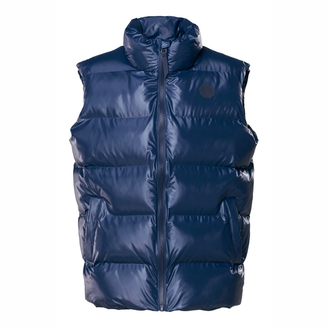 Body Warmer RAINS Puffer Vest Shiny Blue