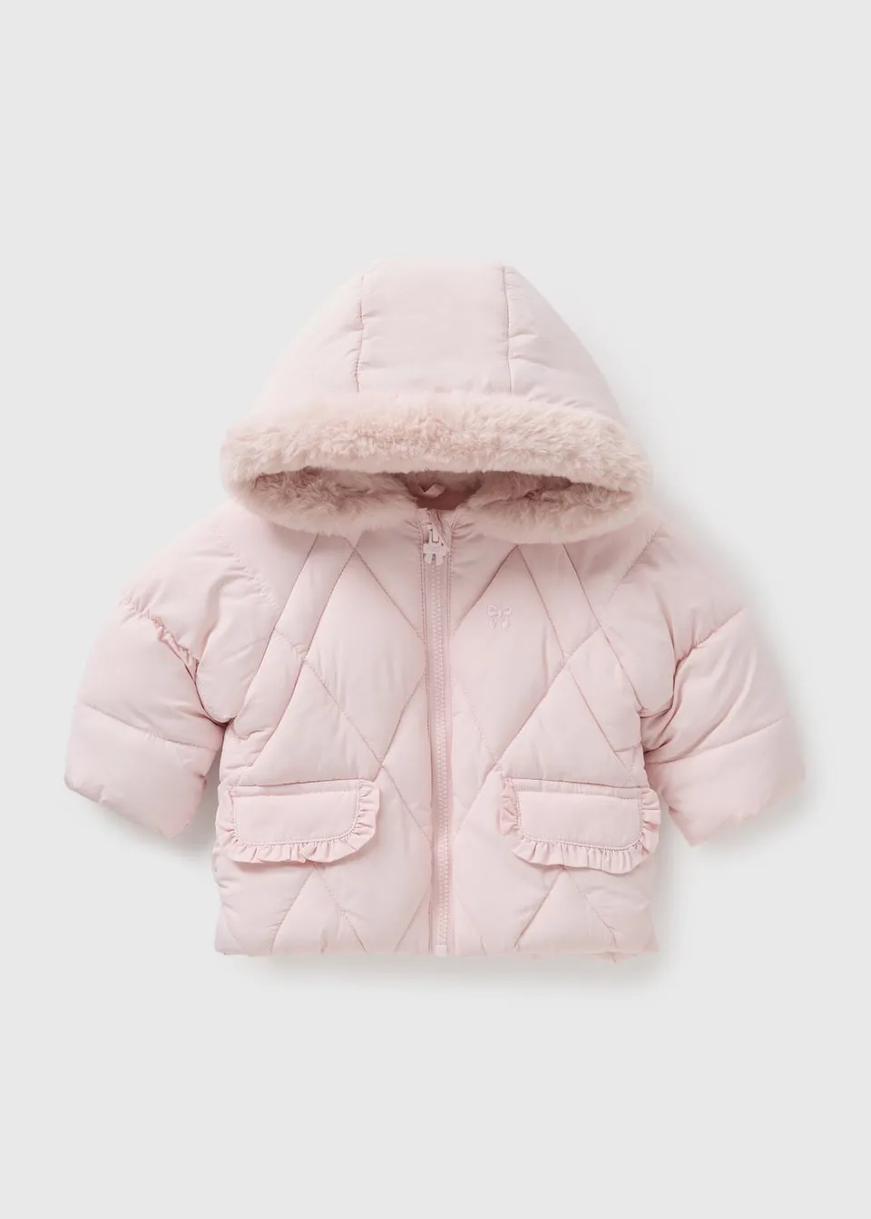 Baby Light Pink Padded Coat (Newborn-23mths)