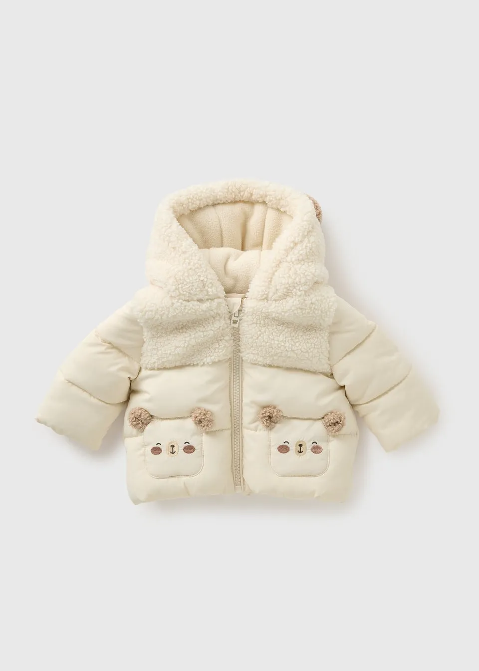 Baby Cream Bear Padded Jacket (Newborn-23mths)