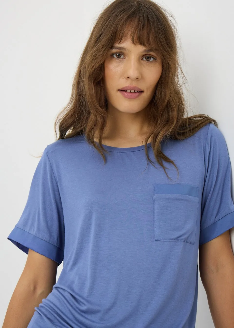 Blue Slouch Pyjama Top