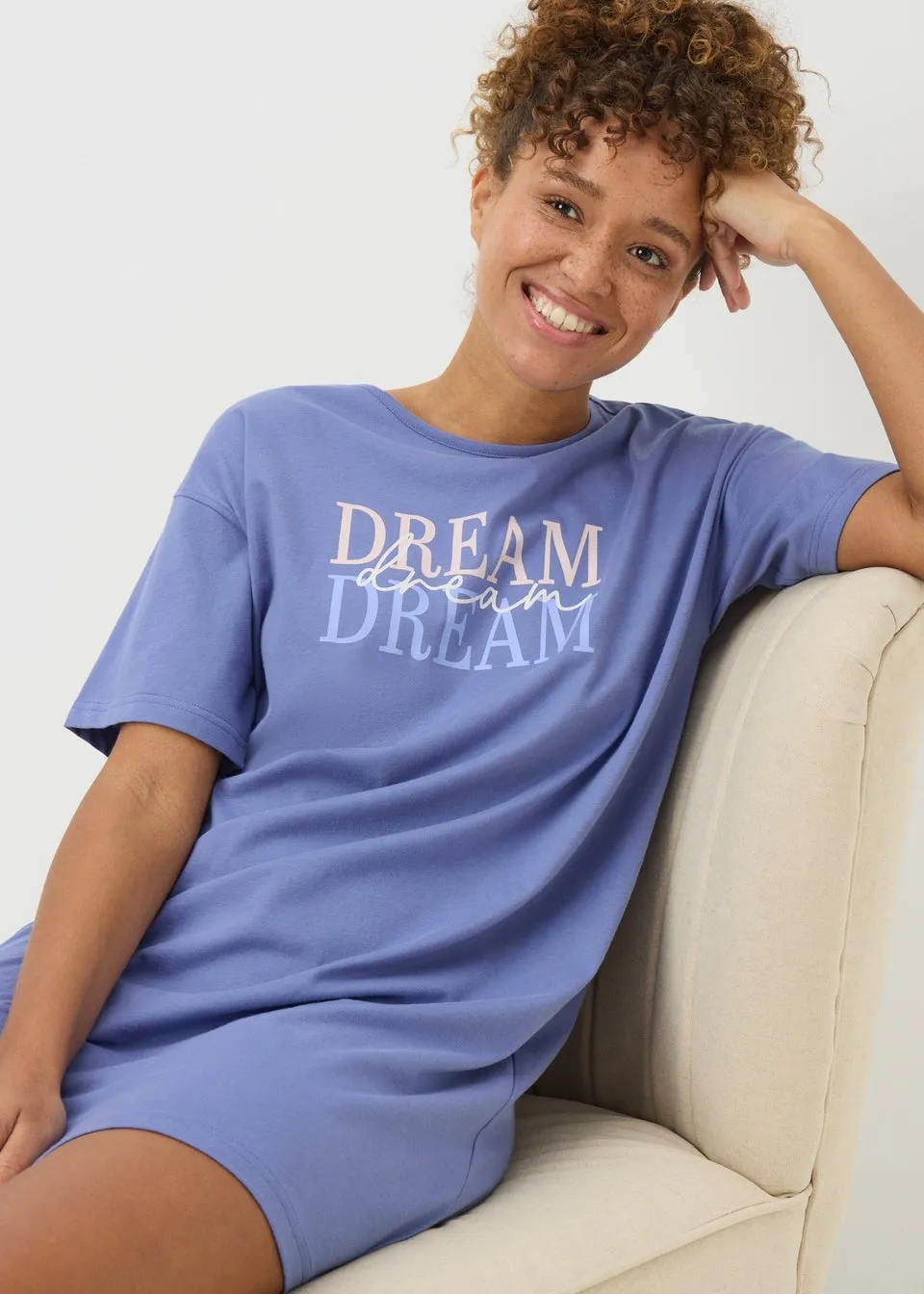 Blue Dream Slogan Nightie