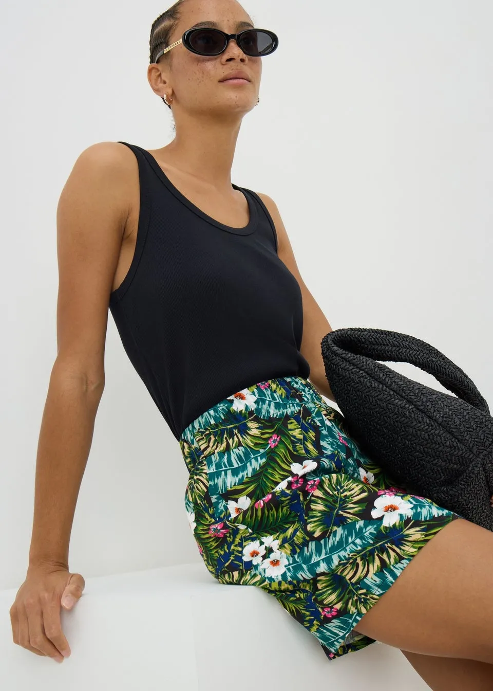 Multicolour Tropical Shorts