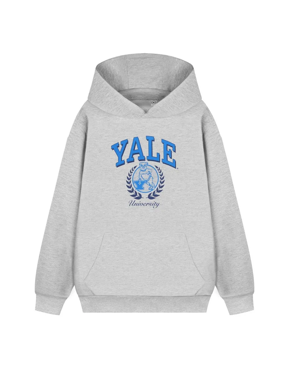 Yale Unisex Grey Dog Hoodie