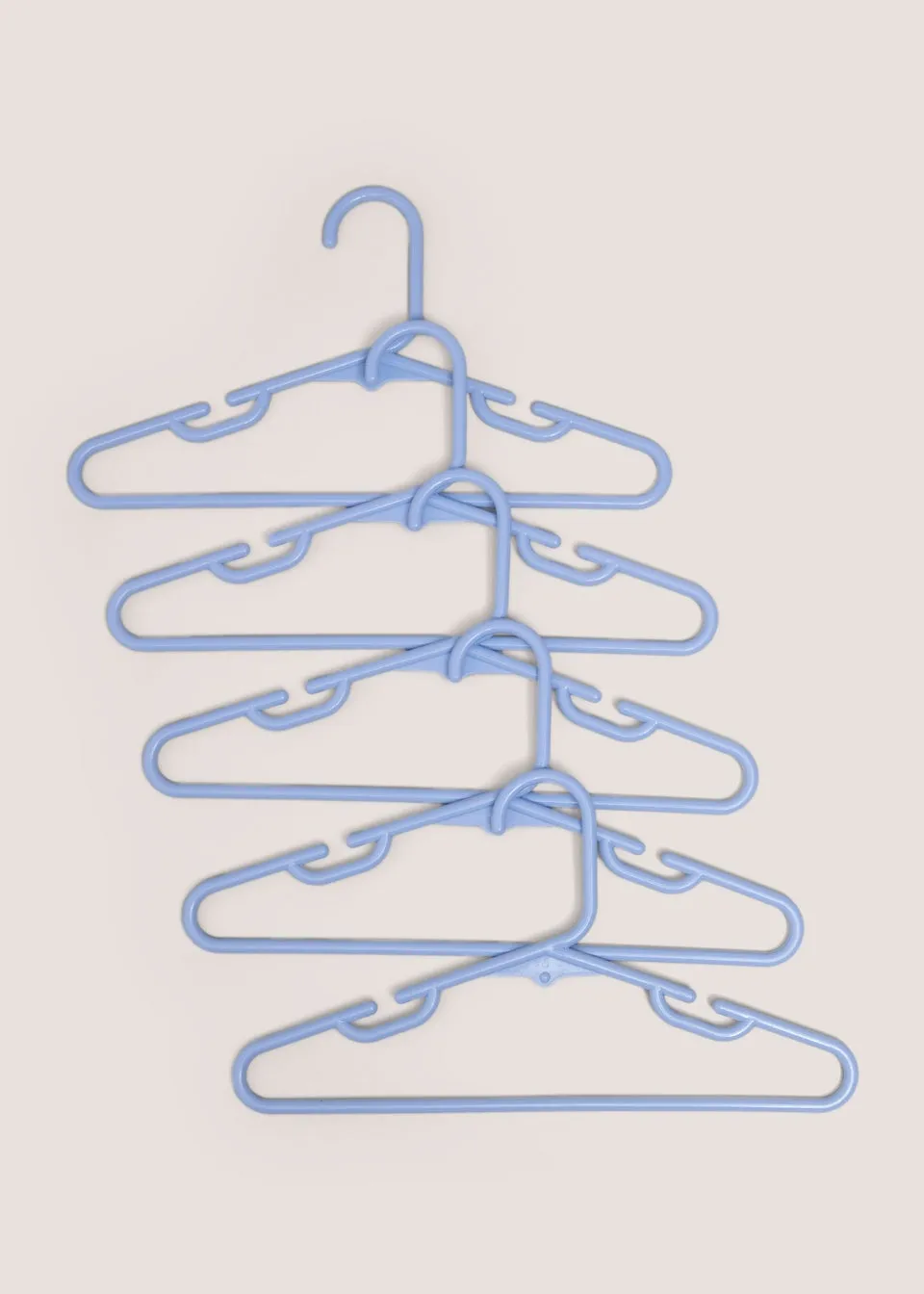 10 Pack Blue Kids Plastic Hangers